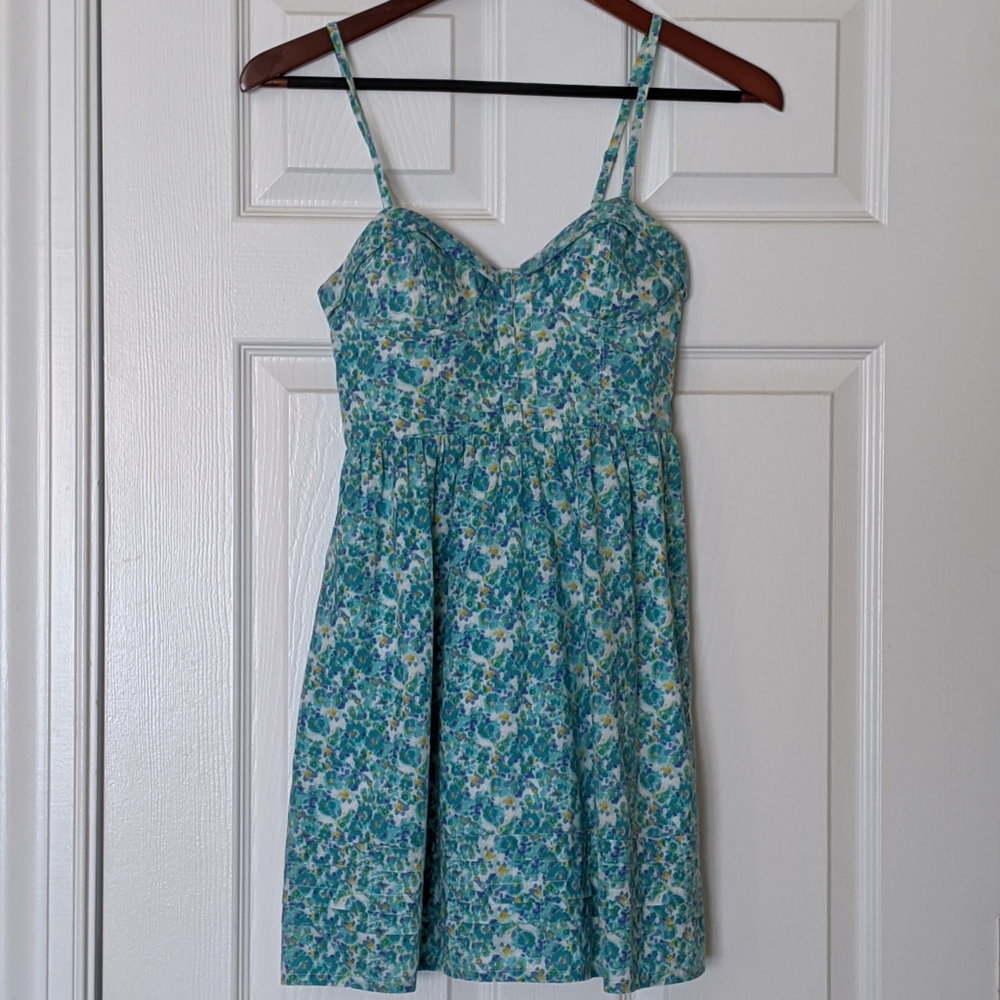 Jessica Simpson Floral Bustier Sundress XS